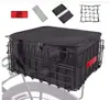 Cesta plegable para bicicleta, cesta trasera ampliada para bicicletas de montaña, cesta con forro interior, cesta para bicicleta de montaña