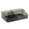 Caja de Almacenamiento de Cosméticos de Acrílico Transparente de Lujo Ligero Organizador de Cuidado de la Piel de Escritorio Estante de Almacenamiento con Compartimento Grande para Tocador