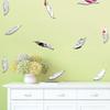 JM187 caricatura pluma Pegatinas de espejo decoración habitación infantil pegatinas de pared superventas autoadhesivas