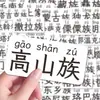 Nombres de Grupos ÉtnicosPrimer Grado 56 Nombres de Grupos Étnicos con Pegatinas de Caracteres Pinyin Pegatinas de Reconocimiento de Grupos Étnicos Minoritarios