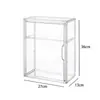 Caja de exhibición de acrílico, soporte de acrílico para mercancía, estante de exhibición, caja de almacenamiento transparente de escritorio, vitrina para figuras, gabinete a prueba de polvo