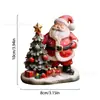 2025 Novo Produto Transfronteiriço Papai Noel Árvore de Natal Decorações Cena de Natal Decoração Artesanato de Resina
