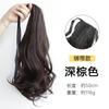Peruca Rabo de Cavalo Trança Feminina Cabelo Natural Clipe Ondas Grandes Rabo de Cavalo Alto Leve Fofo Fita Rabo de Cavalo