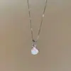 Colar Estrela de Concha Rosa Doce, Estilo Férias na Praia, Design Exclusivo, Corrente de Clavícula Delicada, Acessório da Moda