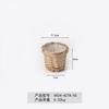 Maceta de sauce pastoral, cesta decorativa tejida a mano para flores, maceta creativa para plantas carnosas, cesta de flores personalizada para balcón