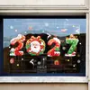 Novos adesivos de decoração de Natal 2027: Designs de Papai Noel, renas e flocos de neve para criar uma atmosfera festiva em portas de vidro