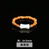 Jingdong Joias Anel de Cristal Natural Estilo Nicho High-End Anel Elástico de Bola Redonda para Mulheres Anel Pequeno da Moda