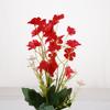 Nova orquídea tailandesa artificial decoração de mesa para casa decoração flor artificial fileira de flores de casamento liderança de estrada flor de seda feita à mão atacado