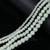 Venda Direta de Fábrica de Pedras Luminosas Redondas, Contas Soltas, Pulseiras DIY, Colares, Acessórios de Joias Semi-Acabados, Materiais para Miçangas Artesanais