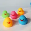 Banho e respingos de água pato amarelo pitada chamada som bebê pato brinquedo piscina banheiro Pato leite chá loja pequeno presente