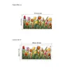 Adesivos de Parede Rodapé Flor Tulipa Pintada Fresca Transfronteiriços para Quarto, Sala de Estar, Sala de Jantar Decoração de Embelezamento Doméstico Autoadesivo