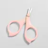 Venta al por mayor de fábrica Tijeras para Bebé de Acero Inoxidable Reparación de Uñas Casera Tijeras para Uñas de Bebé para Cortar Uñas Tijeras Pequeñas Antiaplastamiento