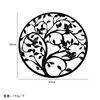 Decoração de Parede Árvore da Vida Mais Vendida Transfronteiriça da Amazon Estilo Europeu Decoração de Interior Arte de Parede de Metal e Ferro