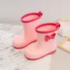 Zapatos de Agua Zapatos de Lluvia para Niños para Mujeres Niñas Antideslizantes Forrados de Lana Botas de Lluvia Blancas para Niñas Estudiantes de Primaria Niños Medianos y Grandes Ligeros