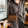 Bolso Pequeño de Gama Alta, Bolso de Mujer a la Moda, Nuevo Estilo Tendencia, Bolso Cruzado de Hombro Sencillo y Elegante, Bolso Cuadrado Pequeño Retro