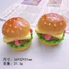 Juguete de Comida Estéreo Simulado Hamburguesa DIY Pegamento de Crema Funda para Teléfono Móvil Pasador Flor de Zapato Colgante Adornos de Escena Lote de Resina