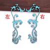 W60830 Cobre Artesanal DIY Dinastia Qing Tardia Cor Acessórios Básicos Enfeites de Cabelo Materiais Hanfu 34*92mm