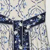 Comercio Exterior Transfronterizo Ropa para Mujer 2026 Nuevo Vestido Estampado Estilo Francés con Cinturón, Corte Ajustado, Favorecedor, Vestido sin Tirantes 1319991