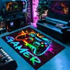 Tapete para Sala de E-Sports, Tapete para Piso de Cadeira de Computador, Cadeira Giratória, Cadeira Gamer, Impermeável, Fácil de Limpar, Lavável, Tapete Antiderrapante, Resistente à Sujeira Doméstica, à Prova de Som