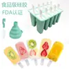 Moldes de Silicona para Helado en Stock de 6 Cavidades, 10 Cavidades, 12 Cavidades Moldes para Paletas de Hielo Moldes para Helado Caja de Hielo DIY Fácil de Desmoldar