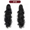 Pelucas Europeas y Americanas Transfronterizas para Mujer, Cabello Largo Rizado, Ondulado y Voluminoso, Estilo Clip-On, Cola de Caballo Alta Realista, Trenzas de Peluca de Alta Gama