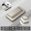 Manija Moderna Simple de Aleación de Zinc Negra para Puerta de Gabinete, Invisible para Cajón, Puerta de Gabinete, Montaje en Superficie, Accesorios sin Perforación