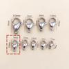 Acero inoxidable 304 acero de titanio base que no se decolora cierre de langosta pasador de joyería accesorios para joyería hechos a mano DIY colección gancho para la oreja