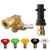 Amazon Máquina de Lavado de Autos de Alta Presión Accesorios para Pistola de Agua Latón de 1/4 Giratorio Ajuste de Giro de 5 Velocidades 360 Grados Conector Rápido