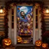 Pegatinas de vidrio para ventanas y puertas con temática de Halloween, impermeables y a prueba de aceite, nuevas pegatinas de pared de fondo para decoración de fiestas de Amazon, pegatinas para puertas