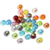 Contas redondas de glitter fino com banho de cor UV 10mm contas de acrílico corrente de celular DIY fio de contas acessórios para caneta contas soltas atacado