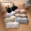 Ropa interior para niñas, chaleco de desarrollo infantil, sujetador para pupilas con almohadilla para el pecho, top de tubo transpirable con pecho envolvente para niñas de talla mediana y grande.