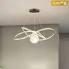 [Yan Xuan] lustre lâmpada da lua criativa nórdica lâmpada de quarto simples moderna bar nova lâmpada LED 2025