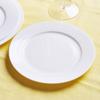 Plato plano de porcelana de hueso de 6-8-10-10,5-12 pulgadas, plato de comida occidental, plato pequeño para carne, plato de vajilla de cerámica, plato de arroz