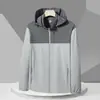 Mismo Estilo Tmall Ropa Protectora Solar Hombre Verano Ligera Seda de Hielo Ropa para la Piel Protección Solar Anti-UV Sensación de Hielo Chaqueta Mujer