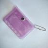 Estilo Ins A7A8M5 funda para tarjetas de hojas sueltas de cinco agujeros PVC transparente brillante pequeño fresco almacenamiento cuaderno bolsa para tarjetas bolsillo interior