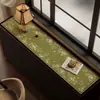 Tapete de Mesa para Aparador Vintage Estilo Francês, Tapete Protetor à Prova d'Água e de Óleo para Bancada de Gabinete de TV, Toalha de Mesa Longa Anti-Sujeira para Sapateira
