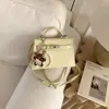 Bolso de Mano Texturizado de Nicho Estilo Francés 2025 Nuevo Bolso para Mujer Moda Bolso Cruzado Simple Cuadrado Pequeño Casual de Moda