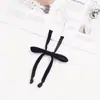 Lazo sin atar JK Rosa Corbata de moño Color liso Nudo Cuello de uniforme Flor Estilo japonés Cinta de moño Corbata de moño para estudiante niña
