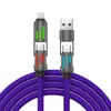 Cable de Datos 60W Emisor de Luz Cuatro en Uno Tipo-C Adecuado para Apple, Huawei, Android Pd Doble a Doble Cable de Carga Rápida de Siete Colores