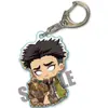 Llavero Popular de Acrílico de Demon Slayer Llavero de Fibra de Carbono de Tanjiro Nezuko Decoración para Bolso Colgante Pequeño Regalo para el Día del Niño