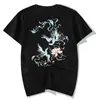 Camiseta de Verano Estilo Chino para Hombre Bordado de Fénix Camiseta para Hombre Moda Retro Harajuku Camiseta de Manga Corta Holgada Streetwear
