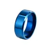 Anillo europeo y americano de acero de titanio esmerilado de nuevo estilo transfronterizo, anillo liso de acero inoxidable para hombre, venta al por mayor de joyería en Amazon
