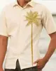 Comercio Exterior Transfronterizo Estación Independiente de Amazon Hombre Estampado Digital Casual Holgado Impresión 3D Manga Corta Camisa Lel Hombre