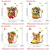 Chaveiro Acrílico 2D Fofo e Divertido Transfronteiriço com Múltiplos Padrões para Escolher, Apresentando Personagens de Desenho Animado Como Anões, Frutas e Ratos, Adequado como Pingente de Bolsa