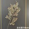 Flores Artificiales Doradas, Eucalipto Dorado y Hojas de Ginkgo, Flores de Plástico, Hojas Doradas, Materiales para Arreglos Florales de Cubo de la Fortuna para Navidad y Festival de Primavera