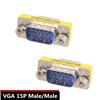 Adaptador vga de 15 pinos adaptador de vídeo conector vga macho conexão linha soldagem livre macho para fêmea