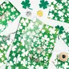 Papel de Copia Trébol de la Suerte Wx242 17g Dulce de Regalo Papel de Envoltura a Prueba de Humedad St. Papel de Pera de Nieve de Trébol del Día de San Patricio
