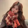 Nueva bufanda de invierno para mujer, estilo japonés y coreano, combina con todo, a cuadros, cálida y gruesa, para parejas, chal de alta calidad a la moda para estudiantes