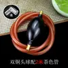 Tubo de drenaje para bandeja de té con bola absorbente mesa de té soporte para té mesa de té drenaje manguera suave antimoho preparación de té conector de juego de té duradero buena bola