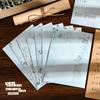 Traje de Papel para Cartas con Sobre Artístico Bolsa para Guardar Cartas de Amor Romántico de Alto Nivel Postal para Invitaciones Papel para Cartas de Pintura